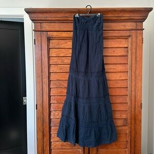 Abercrombie and Fitch navy maxi boho dress
